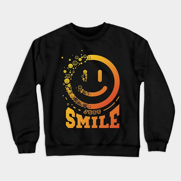Just smile Crewneck Sweatshirt by Qatweel